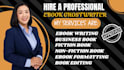 professionally ghostwrite and edit your book