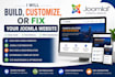 build, customize, or fix your joomla website