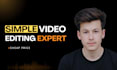 do simple, clean, monteru video editing, and talking head