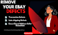 remove ebay account defects and will improve your seller level
