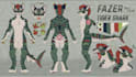 draw high quality furry ref sheet, fursona ref sheet, anthro ref sheet, nsfw ref