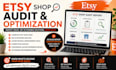 do a professional audit for your esty shop and optimize it for more sales
