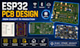 design custom esp32 pcb, schematic and pcb layout