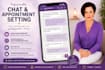 act as your professional chat and appointment setter