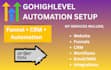 gohighlevel website, funnel, CRM and automation system