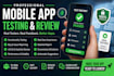 test and review your mobile app