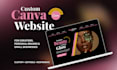 design a custom canva website for creators