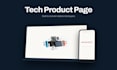design a modern tech or gadget product landing page