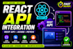 integrate rest API into your react js website