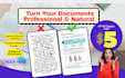 turn your messy document,note into a professional PDF