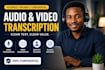 accurately transcribe audio and video into clean text