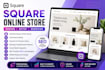 design square online store, ecommerce store, square redesign and square seo