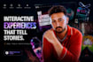 design a unique interactive website or digital experience