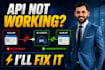 fix API webhook integration and connect your apps