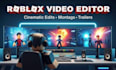 make entertaining roblox videos, funny meme, with caption and sfx