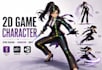 draw 2d game character design 2d spine animation 2d unity game assets rigging