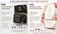 design elegant wedding invitation and event cards with print ready files