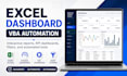 create a professional excel dashboard with vba automation