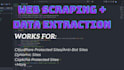 do data mining, web scraping, data extraction, web crawling and data collection
