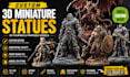 create custom miniature statues, 3d figurines and printable models