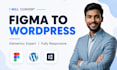 convert figma to elementor or figma to wordpress website developer