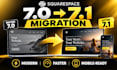 migrate squarespace 7 0 to 7 1 and fix fluid engine layout bugs