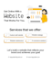 build a responsive custom website based on your requirements