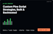 develop a custom tradingview pine script indicator or alert tool