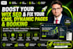 do wix SEO,onpage,custom code, dynamic pages,cms collection, booking setup fix