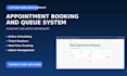 build an appointment booking and queue management web app