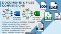 convert PDF to word, excel, jpg and any file format
