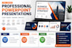 design professional powerpoint presentations, PPT slides