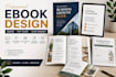 design a professional ebook, PDF guide and lead magnet