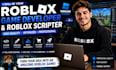be your roblox game developer, lua ,vfx, roblox scripter for game development