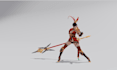 do 3d game character animation 3d game model cartoon rigging unity unreal engine