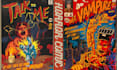 create vintage horror comic art, illustrations, hallowen horror, retro art