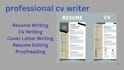 write, proofread, and review your CV, resume, andcover letter