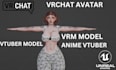 make a custom vrchat avatar, anime vtuber, warudo and vseeface rig