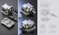 do cnc cad design, pcb enclosure, machine part modelling solidworks 3d printing