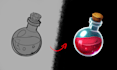 hand drawn casual mobile game props