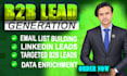 do email, linkedin and b2b lead generation