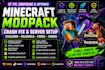optimize, update and fix minecraft modpack forge fabric mods paper spigot server