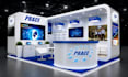 design a trade show booth, exhibition stand, backdrop and booth graphics