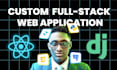 build a fullstack web application using django and react