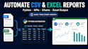 automate recurring excel and CSV reports with python