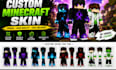 create a custom minecraft skin and avatar for your character