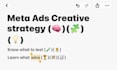 develop your meta ads creative strategy