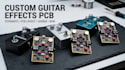 design guitar pedal pcb, audio effects circuit and analog pcb
