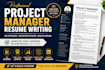 write an ats friendly project manager resume pmp CV  linkedin profile