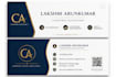 do simple and clean visiting card